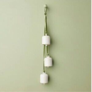 3-Bell Ceramic Christmas Door Swag Cream - Hearth & Hand Magnolia, Target 2023